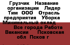 Грузчик › Название организации ­ Лидер Тим, ООО › Отрасль предприятия ­ Уборка › Минимальный оклад ­ 28 500 - Все города Работа » Вакансии   . Псковская обл.,Псков г.